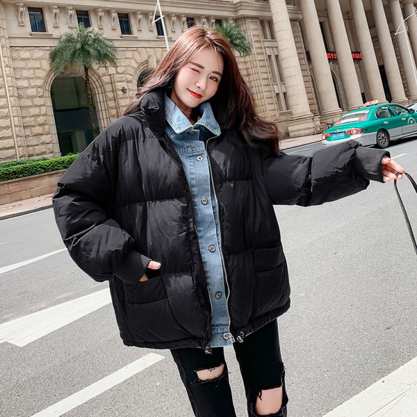 2019 winter new style fashion korean-style thick coat cotton-padded clothes girl's puffy cotton-padded jacket sub-loose-fit cowb, Blue;black
2019 winter new style fashion korean-style thick coat cotton-padded clothes girl's puffy cotton-padded jacket sub-loose-fit cowb, Blue;black
