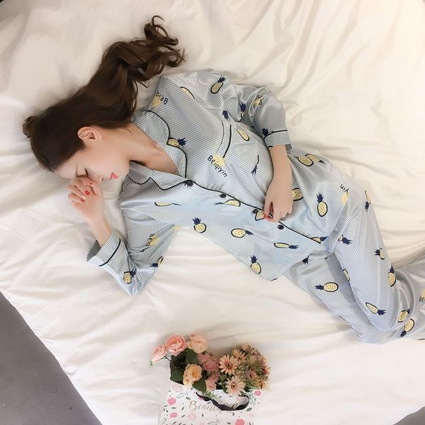 women's sleepwear clothing autumn 2021 pijama long sleeve silk pajamas pyjamas sets for women plus size -xxl fdfklak, Black;red
women's sleepwear clothing autumn 2021 pijama long sleeve silk pajamas pyjamas sets for women plus size -xxl fdfklak, Black;red