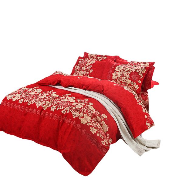 factory direct wedding 4-piece bedding set brushed skin-friendly suite red bedding
factory direct wedding 4-piece bedding set brushed skin-friendly suite red bedding