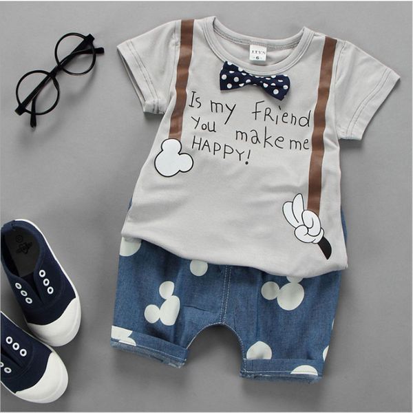 summer newborn baby boys clothing sports suit t-shirt + jeans sets for a boy child clothes costumes toddler boys kids sets, White
summer newborn baby boys clothing sports suit t-shirt + jeans sets for a boy child clothes costumes toddler boys kids sets, White