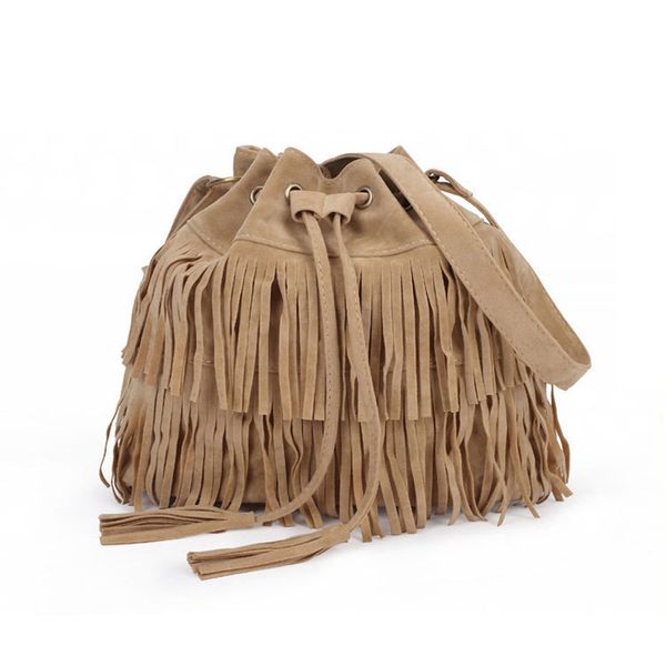 suede drawstring bucket bag women handbag faux fringe tassel shoulder crossbody messenger bag boho style
suede drawstring bucket bag women handbag faux fringe tassel shoulder crossbody messenger bag boho style