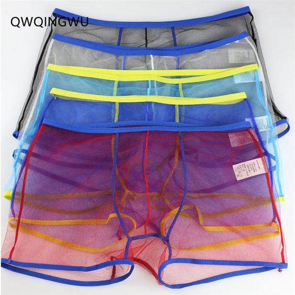 5pc men underwear boxers transparent men's trunk mesh breathable men mesh hollow out see through lingerie boxer shorts, Black;white
5pc men underwear boxers transparent men's trunk mesh breathable men mesh hollow out see through lingerie boxer shorts, Black;white