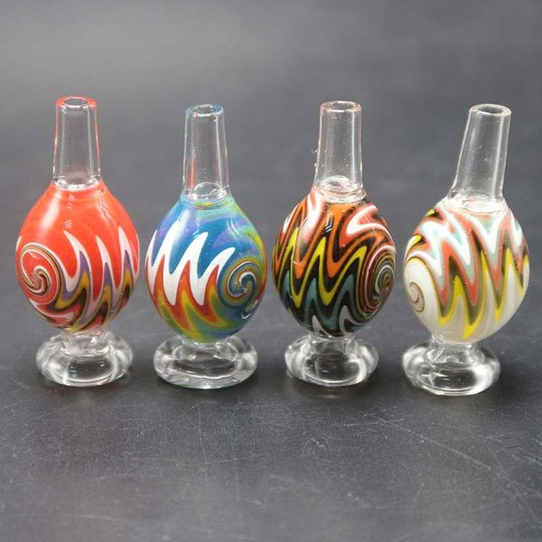 New Approx 21.5mm OD US Colored Wig Wag Glass Bubble Carb Cap With Portable Glass Reversal Carb Caps for Quartz Banger Nails
New Approx 21.5mm OD US Colored Wig Wag Glass Bubble Carb Cap With Portable Glass Reversal Carb Caps for Quartz Banger Nails