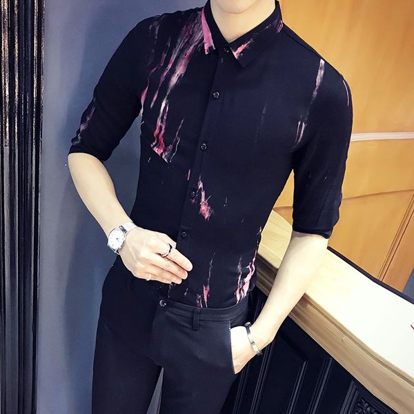 лето половина рукавом рубашки brand new slim fit повседневные мужские рубашки социальные моды печать смокинг платье ночной клуб blouse homme, White;black
лето половина рукавом рубашки brand new slim fit повседневные мужские рубашки социальные моды печать смокинг платье ночной клуб blouse homme, White;black