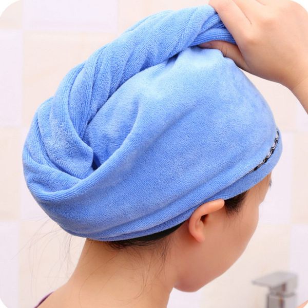 2pcs hair quick drying towel microfiber wrapped shower bathing cap with button thin889
2pcs hair quick drying towel microfiber wrapped shower bathing cap with button thin889
