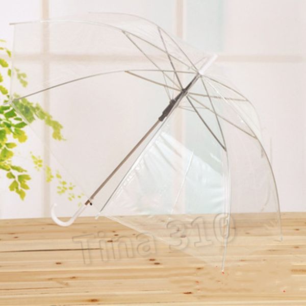 rain transparent umbrella long handle umbrella automatic umbrellas clear wedding party favor dance household sundries t2i5558
rain transparent umbrella long handle umbrella automatic umbrellas clear wedding party favor dance household sundries t2i5558