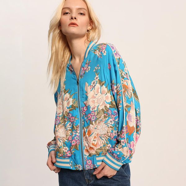 jastie 2019 bomber for women jacket coat floral print blue bomber jacket spring autumn outerwear casual coat femme jackets, Black;brown
jastie 2019 bomber for women jacket coat floral print blue bomber jacket spring autumn outerwear casual coat femme jackets, Black;brown