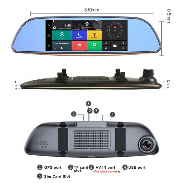 h3 auto dash camera bluetooth gps navigatie dual cams hd1080p achteruitkijkspiegel auto dvr 7 inch 3g ram1gb rom16gb record car
h3 auto dash camera bluetooth gps navigatie dual cams hd1080p achteruitkijkspiegel auto dvr 7 inch 3g ram1gb rom16gb record car