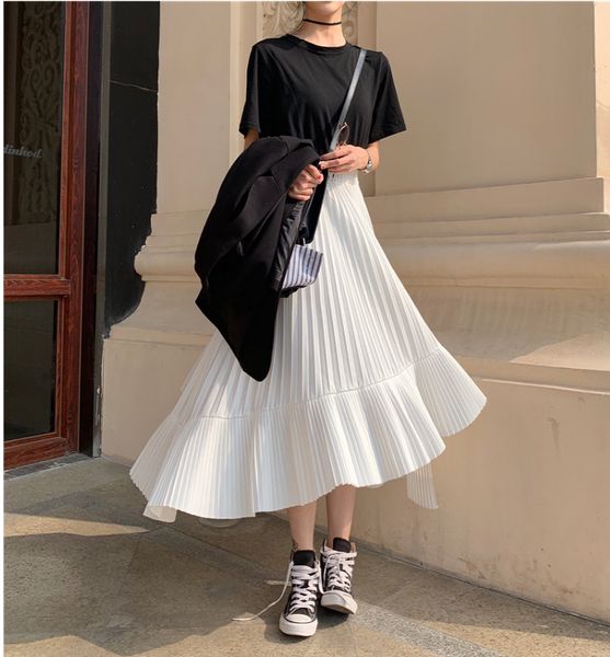 2019 autumn new arrival korean irregular skirt sweet pleated chiffon skirt faldas largas elegantes black skirts ing
2019 autumn new arrival korean irregular skirt sweet pleated chiffon skirt faldas largas elegantes black skirts ing