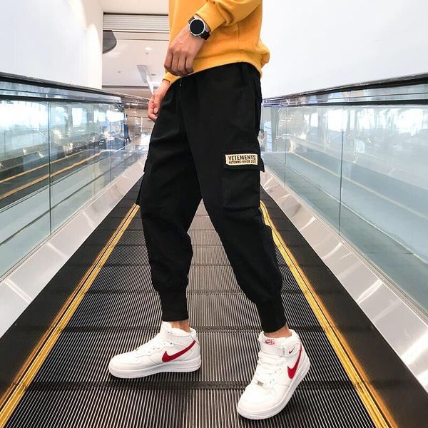 men multi-pocket elastic waist design harem pant men streetwear punk hip hop casual trousers joggers male dancing pant, Black
men multi-pocket elastic waist design harem pant men streetwear punk hip hop casual trousers joggers male dancing pant, Black