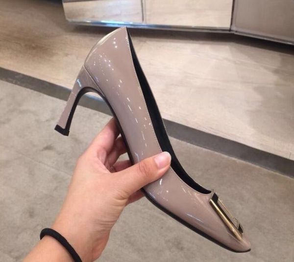 designer women pumps wedding party prom nude stiletto square buckle patent leather hight heel fashion luxury dress shoe with box, Black
designer women pumps wedding party prom nude stiletto square buckle patent leather hight heel fashion luxury dress shoe with box, Black