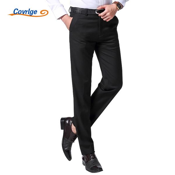 covrlge men pants fashion straight spring new long male classic business casual trousers full length mid mkz003, White;black
covrlge men pants fashion straight spring new long male classic business casual trousers full length mid mkz003, White;black