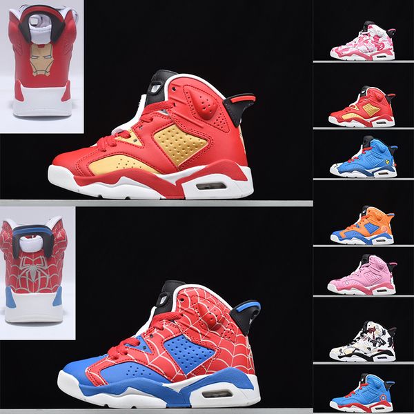 new travis 6 kids designer shoes boys jumpman 6 medium olive 6s iron spiderman baby boy basketball shoes childrens trainers 28-35, Black
new travis 6 kids designer shoes boys jumpman 6 medium olive 6s iron spiderman baby boy basketball shoes childrens trainers 28-35, Black
