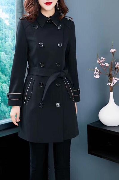 women's trench coats long classic windbreaker waterproof british new high-end english style autumn winter gabadian solid color casual s, Tan;black
women's trench coats long classic windbreaker waterproof british new high-end english style autumn winter gabadian solid color casual s, Tan;black