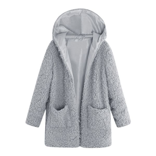 womens ladies warm artificial wool jacket autumn winter outerwear hooded pockets coat women jackets oversize loose coats #711, Black;brown
womens ladies warm artificial wool jacket autumn winter outerwear hooded pockets coat women jackets oversize loose coats #711, Black;brown