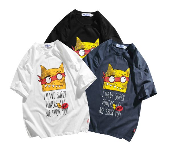 2020 new arrival mens brand t-shirts summer loose breathable mens carton style print casual short sleeve mens cloths m-2xl, White;black
2020 new arrival mens brand t-shirts summer loose breathable mens carton style print casual short sleeve mens cloths m-2xl, White;black