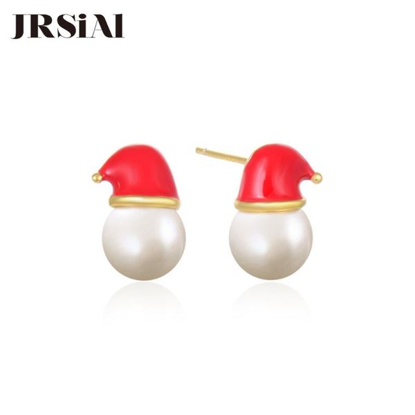 jrsial 925 sterling silver jewelry pearl earrings european style pearl earrings gold drip oil christmas hat, Golden;silver
jrsial 925 sterling silver jewelry pearl earrings european style pearl earrings gold drip oil christmas hat, Golden;silver