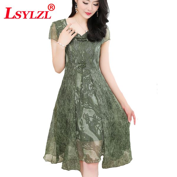 2018 New Women Plus Size 4XL Vintage Dress Short Sleeve V Neck Chiffon Dresses Party Casual Elegant Women Dress T67 
2018 New Women Plus Size 4XL Vintage Dress Short Sleeve V Neck Chiffon Dresses Party Casual Elegant Women Dress T67