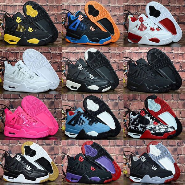 

Nike Air Jordan Retro Shoes Jumpman 4 Детские баскетбольные кроссовки Детская спортивная спортив