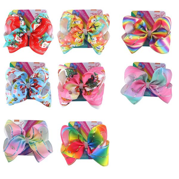 8" sequin jojo siwa bow with hair clip for girls rainbow handmade boutique knot hairgrips party hairpin fashion hair accessories, Slivery;white
8" sequin jojo siwa bow with hair clip for girls rainbow handmade boutique knot hairgrips party hairpin fashion hair accessories, Slivery;white