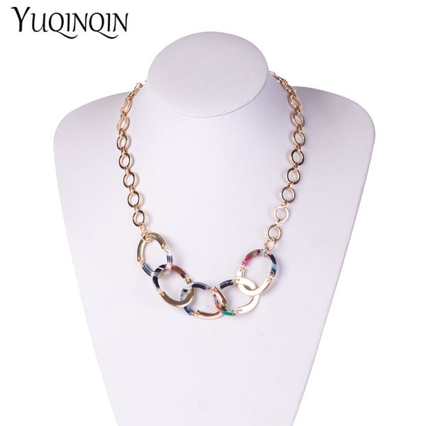 trendy fashion acetic acid acrylic metal chains necklaces wholesale women acetate resin copper geometric round pendants jewelry, Silver
trendy fashion acetic acid acrylic metal chains necklaces wholesale women acetate resin copper geometric round pendants jewelry, Silver