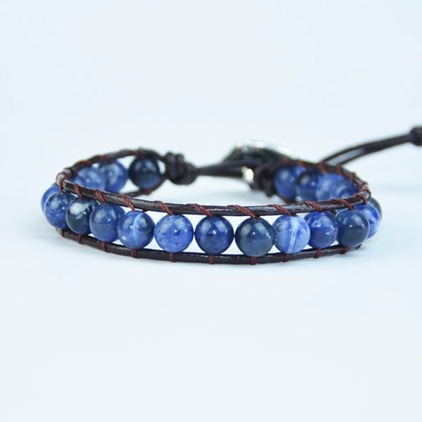 ygline women bracelet natural sodalite stone leather wrapped bracelets vintage weaving bead jewelry dropshipping, Golden;silver
ygline women bracelet natural sodalite stone leather wrapped bracelets vintage weaving bead jewelry dropshipping, Golden;silver