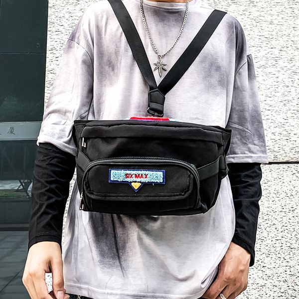 2020 new original design fashion street chest bag shoulder bag & oxford fabric material width 18cm height 19cm thickness 7cm
2020 new original design fashion street chest bag shoulder bag & oxford fabric material width 18cm height 19cm thickness 7cm