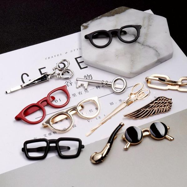 tie bar mens classy metal scissors glasses key tie clip girl hairpin accessories business banquet bar casual necktie clips gift, Silver;golden
tie bar mens classy metal scissors glasses key tie clip girl hairpin accessories business banquet bar casual necktie clips gift, Silver;golden