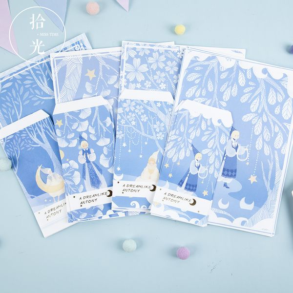 9pcs/set 3 envelopes & 6 letter papers fantasy anthony series envelope writing paper gift stationery
9pcs/set 3 envelopes & 6 letter papers fantasy anthony series envelope writing paper gift stationery