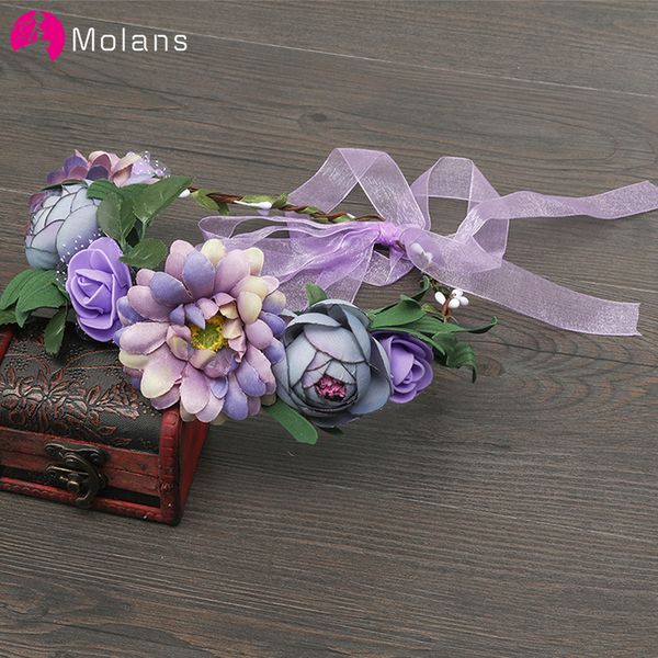 molans lace ribbon simulation rattan women festival flower crown lady's floral theme portraits adjustable flower halo headpiece
molans lace ribbon simulation rattan women festival flower crown lady's floral theme portraits adjustable flower halo headpiece