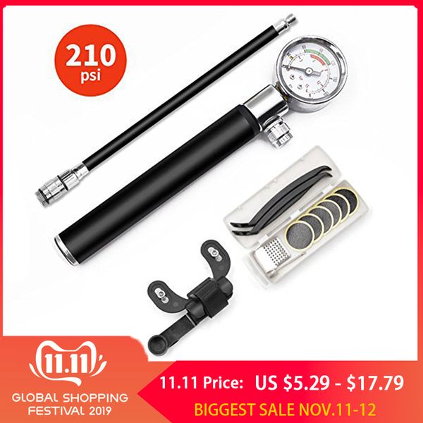 portable high pressure pump bike pump mountain bike cycling hose gauge bicycle adapter alloy portable tire inflator air
portable high pressure pump bike pump mountain bike cycling hose gauge bicycle adapter alloy portable tire inflator air