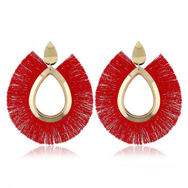 womens fashion bohemian earrings fan-shaped geometric tassels new exaggerated earrings alloy plating trend big brand earrings c0161, Silver
womens fashion bohemian earrings fan-shaped geometric tassels new exaggerated earrings alloy plating trend big brand earrings c0161, Silver