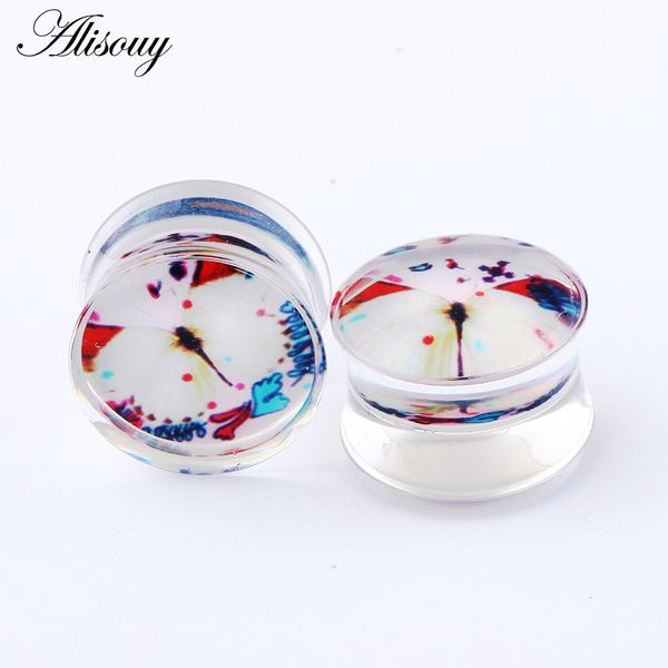 alisouy 2pc ear gauges tunnels acrylic transparent purple animal flower fashion ear plug tunnel expander piercing body stretcher, Slivery;golden
alisouy 2pc ear gauges tunnels acrylic transparent purple animal flower fashion ear plug tunnel expander piercing body stretcher, Slivery;golden