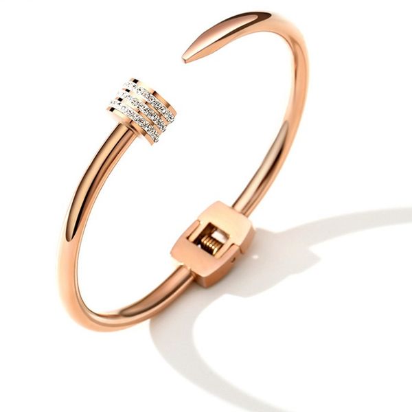 nail titanium steel rivet fashion jewelry wristband accessories bangle rose gold bracelet wristlet jewel gifts women, Black
nail titanium steel rivet fashion jewelry wristband accessories bangle rose gold bracelet wristlet jewel gifts women, Black