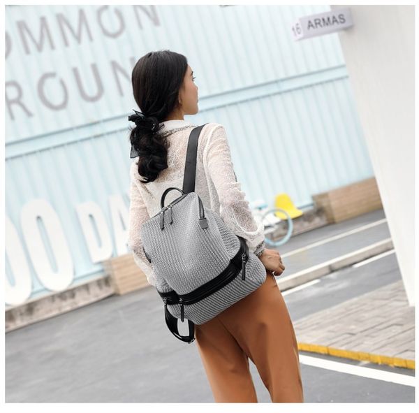 leather backpack women's bag new korean fashion wild backpack soft leather leisure large capacity travel student school bag
leather backpack women's bag new korean fashion wild backpack soft leather leisure large capacity travel student school bag