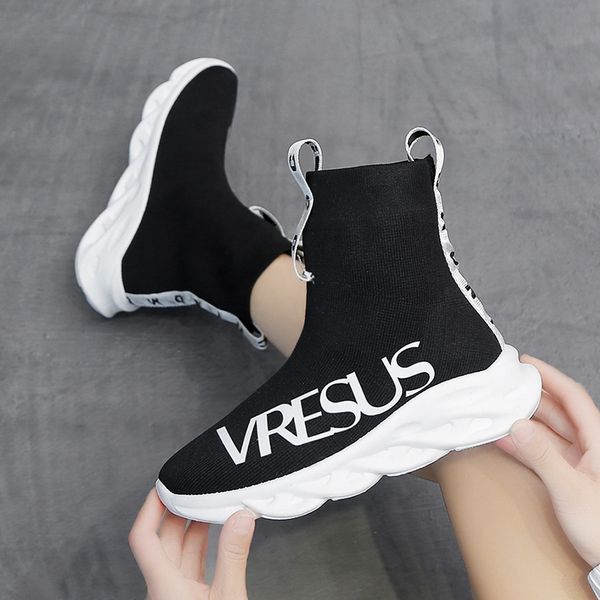 socks and shoes women's 2019 autumn/winter collection includes velvet shoes and versatile high-sports ankle boots, Black
socks and shoes women's 2019 autumn/winter collection includes velvet shoes and versatile high-sports ankle boots, Black