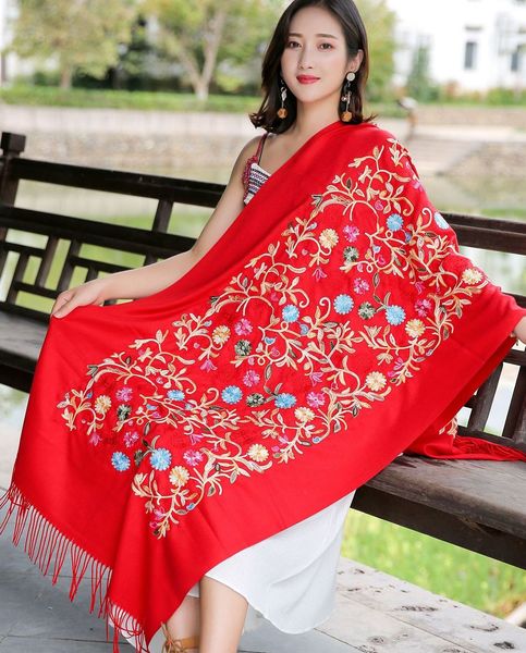 120 color chinese embroidery upscal oversized scarves scarf print shawl female 2018 resort scarves beach towels sunscreen dual-use shawl, Black;white
120 color chinese embroidery upscal oversized scarves scarf print shawl female 2018 resort scarves beach towels sunscreen dual-use shawl, Black;white