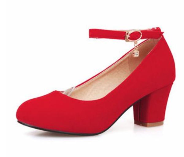 2019 women's shoes in spring and autumn with new style middle heel coarse heel round head suede @1005, Black
2019 women's shoes in spring and autumn with new style middle heel coarse heel round head suede @1005, Black