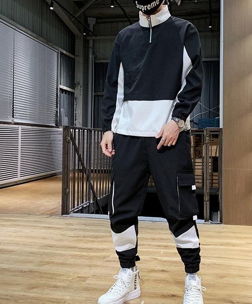 panelled pants designer mens fashion zipper sports panelled clothing neck tracksuits males sets casual 2pcs mens long ffacv, Black
panelled pants designer mens fashion zipper sports panelled clothing neck tracksuits males sets casual 2pcs mens long ffacv, Black