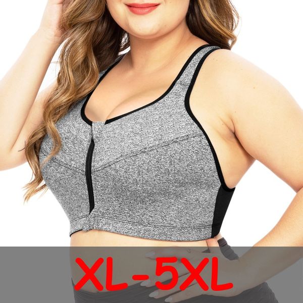 5xl plus size women zipper sports bra underwear shockproof push up gym fitness athletic running yoga bh sport bra top, White;black
5xl plus size women zipper sports bra underwear shockproof push up gym fitness athletic running yoga bh sport bra top, White;black