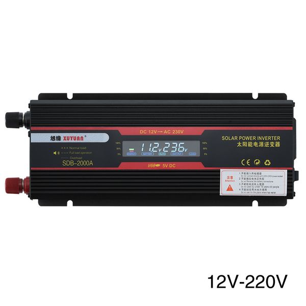 6000w car inverter power indicator lamp black modified sine wave transformer universal socket voltage convertor lcd display usb
6000w car inverter power indicator lamp black modified sine wave transformer universal socket voltage convertor lcd display usb
