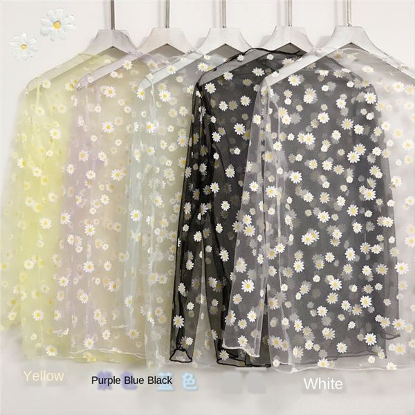 2020 hipster daisy sunscreen mesh base shirt long-sleeved t-shirt women's ins fashion, White
2020 hipster daisy sunscreen mesh base shirt long-sleeved t-shirt women's ins fashion, White