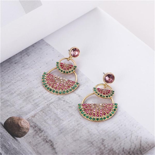fashion summer watermelon earrings oorbellen women's statement cz semicircle stud earrings new fruit, Golden;silver
fashion summer watermelon earrings oorbellen women's statement cz semicircle stud earrings new fruit, Golden;silver