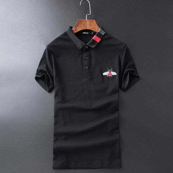 high novelty 2019 high collar striped embroidered bees fashion shirts shirt hip hop skateboard cotton s tee #g78, White
high novelty 2019 high collar striped embroidered bees fashion shirts shirt hip hop skateboard cotton s tee #g78, White