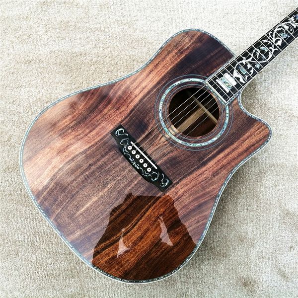 Настоящее морское ушко 41-дюймовый вырез Koa wood акустическая гитара, завод Cusotm черное дерево гриф твердый koa гитара
Настоящее морское ушко 41-дюймовый вырез Koa wood акустическая гитара, завод Cusotm черное дерево гриф твердый koa гитара