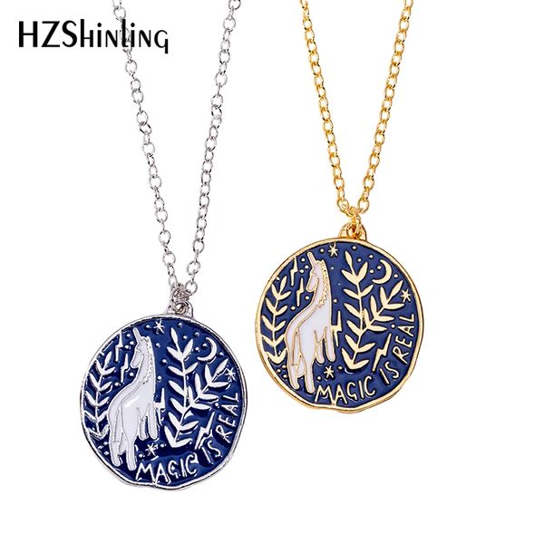 2019 new magic is real enamel pendant necklace unique unicorn chain silver gold metal sweater pendants jewelry gifts girls boys
2019 new magic is real enamel pendant necklace unique unicorn chain silver gold metal sweater pendants jewelry gifts girls boys