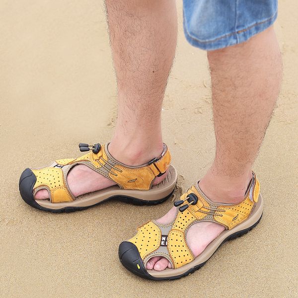 2020 spring on new style men outdoor casual sandals fashion comfortable breathable sandals handmade leather shoes, Black
2020 spring on new style men outdoor casual sandals fashion comfortable breathable sandals handmade leather shoes, Black