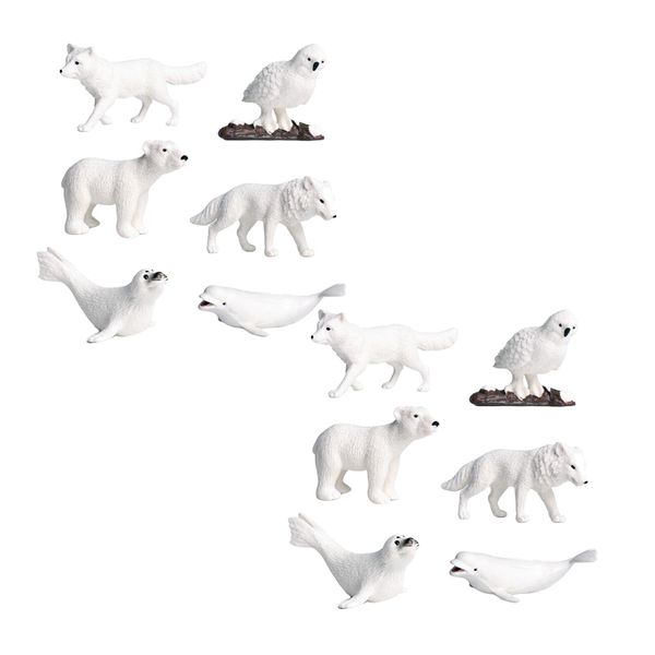 white diy arctic animal figurines toys, educational preschool christmas birthday gift for kids, set of 12
white diy arctic animal figurines toys, educational preschool christmas birthday gift for kids, set of 12