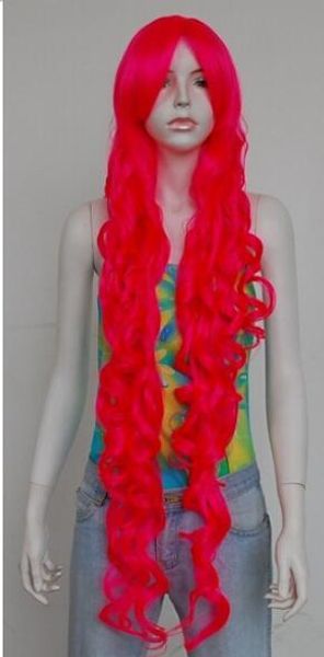 ++ pink carnas new style womens girls long 100cm heat resist wavy wig, Black;brown
++ pink carnas new style womens girls long 100cm heat resist wavy wig, Black;brown
