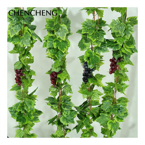5 pieces/lot artificial silk plant grape vines garden decoration garland ivy creative diy simulation for wedding home decoration
5 pieces/lot artificial silk plant grape vines garden decoration garland ivy creative diy simulation for wedding home decoration